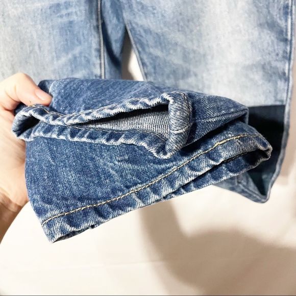 Sz26 Distressed Patch Blue Jeans Pilcro & the Letterpress Anthropologie - Picture 6 of 12